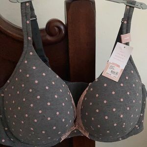 Cacique BNWT cotton Boost plunge 44DD BRA